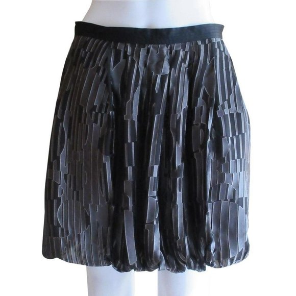 Catherine Malandrino Planetary Devore Mini Bubble Skirt - Picture 1 of 6
